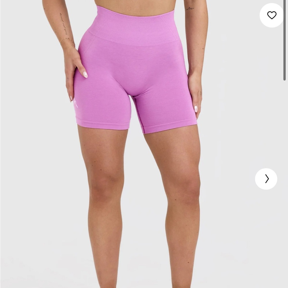 NWT Oner Active EFFORTLESS SEAMLESS SHORTS Orchid Purple S KNITTED LOGO